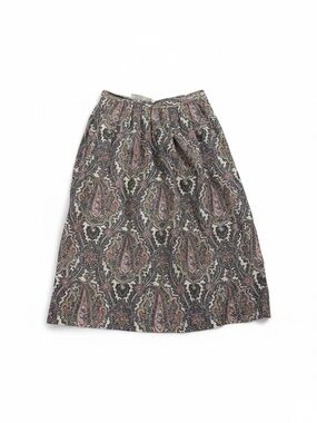 Paisley Midi Skirt in Black and Pink #vintage #cottagecore